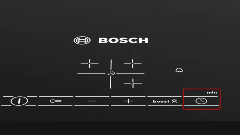 Bếp từ Bosch có chức năng khóa bảng điều khiển