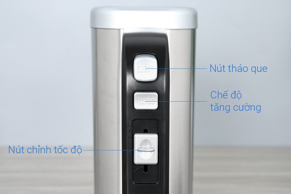 Ưu điểm n&uacute;t điều chỉnh tốc độ bằng thanh gạt của m&aacute;y đ&aacute;nh trứng AVA HM-167