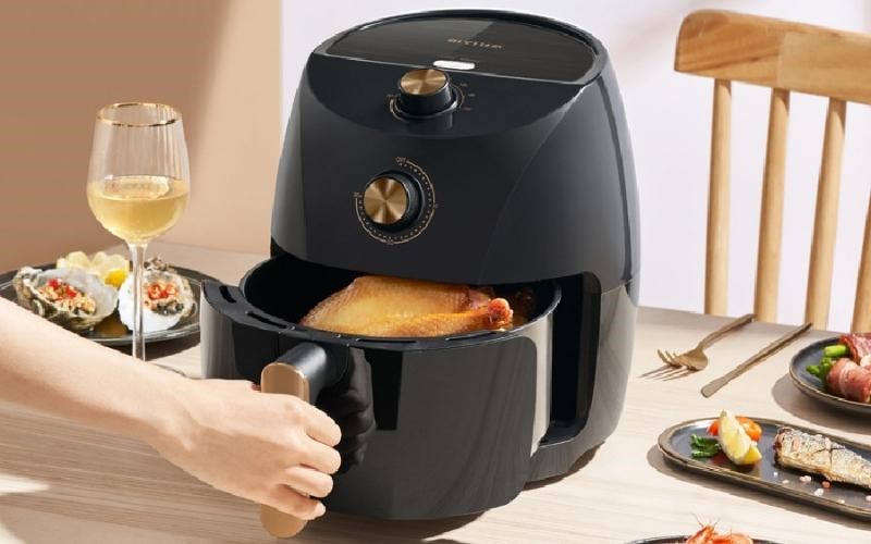 N&uacute;m xoay thời gian vẫn hoạt động khi r&uacute;t nồi chi&ecirc;n