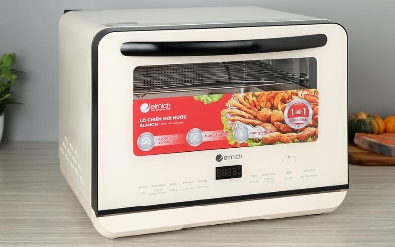 Giới thiệu l&ograve; chi&ecirc;n kh&ocirc;ng dầu hơi nước Elmich AFE-3944