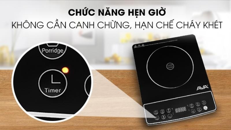 Chức năng hẹn giờ của bếp từ AVA ALP-DC88