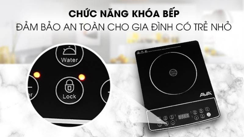 Chức năng khóa bếp thích hợp với gia đình có trẻ nhỏ