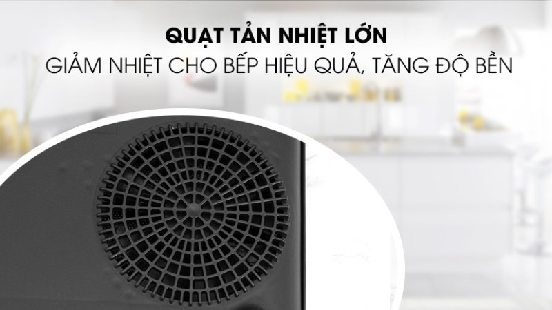 Nhược điểm quạt tản nhiệt lớn gây ra tiếng ồn khi bếp hoạt động