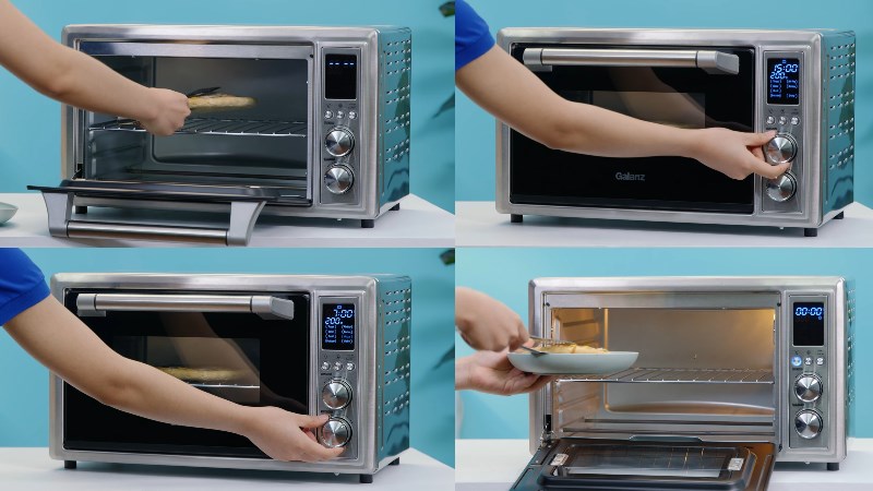 Hướng dẫn nướng b&aacute;nh pizza bằng l&ograve; nướng Galanz KF1830ELQ-H12U