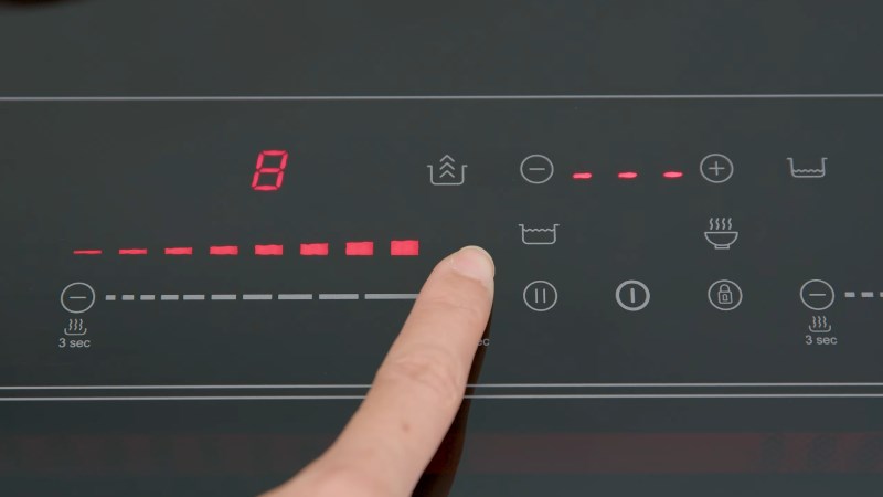 Bảng điều khiển cảm ứng trượt của bếp từ đ&ocirc;i lắp &acirc;m Teka IBC 7320 D