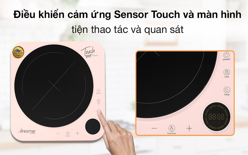 Điều khiển cảm ứng Sensor Touch và màn hình dễ quan sát