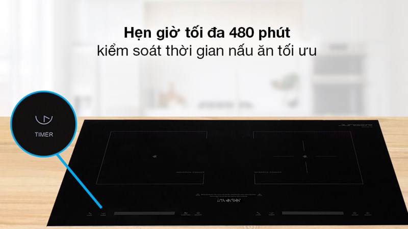 Hẹn giờ tự động lên tới 480 phút