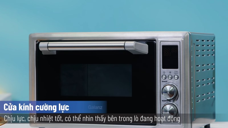 l&ograve; nướng Galanz KF1830ELQ-H12U c&oacute; cửa k&iacute;nh cường lựa
