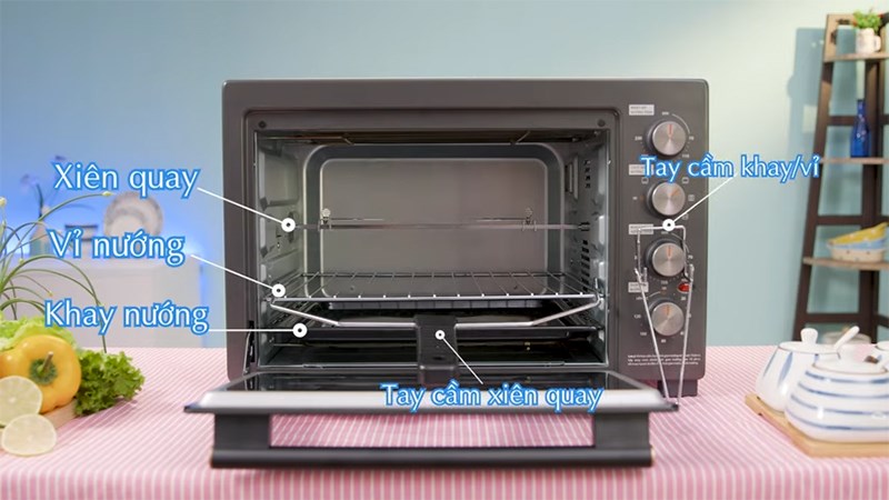 Phụ kiện đi k&egrave;m l&ograve; nướng Toshiba TL-MC40EZF(GR) 40 l&iacute;t