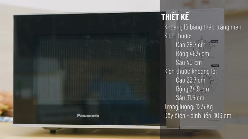 Thiết kế của lò vi sóng Panasonic NN-SM33HMYUE