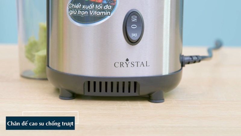 Ch&acirc;n đế cao su của m&aacute;y &eacute;p chậm Crystal GS-137L