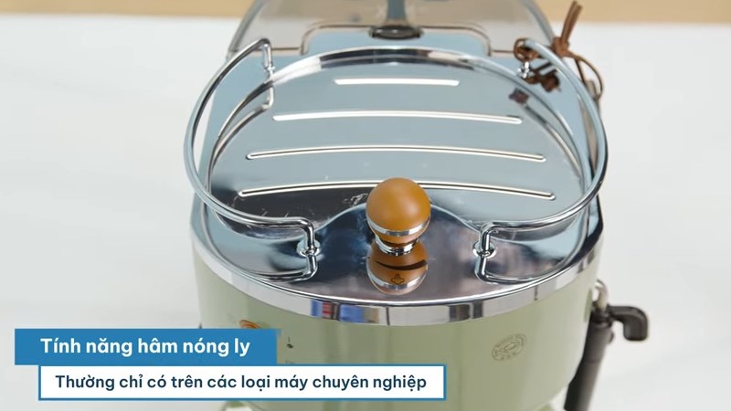 M&aacute;y pha c&agrave; ph&ecirc; Delonghi ECOV311.GR c&oacute; chức năng h&acirc;m n&oacute;ng ly