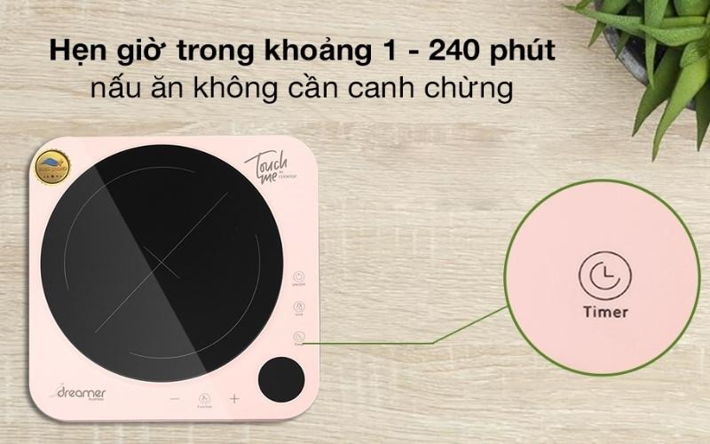 Chức năng hẹn giờ giúp nấu ăn không canh chừng