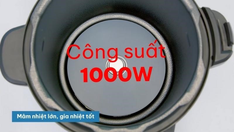 C&ocirc;ng suất mạnh mẽ gi&uacute;p l&agrave;m ch&iacute;n thực phẩm nhanh