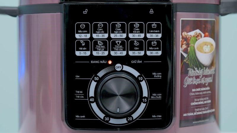 Vặn n&uacute;m xoay ở mức 25 ph&uacute;t để hầm g&agrave;