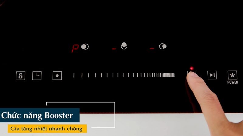 Chức năng gia nhiệt nhanh gi&uacute;p nấu ăn nhanh ch&oacute;ng của Bếp từ hồng ngoại lắp &acirc;m ba v&ugrave;ng nấu Pramie PRTH-3201