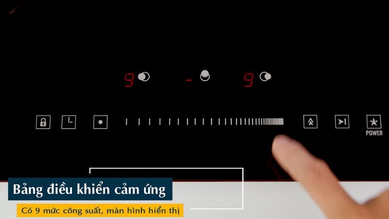 Bếp từ c&oacute; bảng điều khiển cảm ứng
