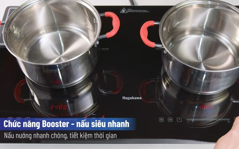 chức năng Booster l&agrave;m n&oacute;ng nhanh