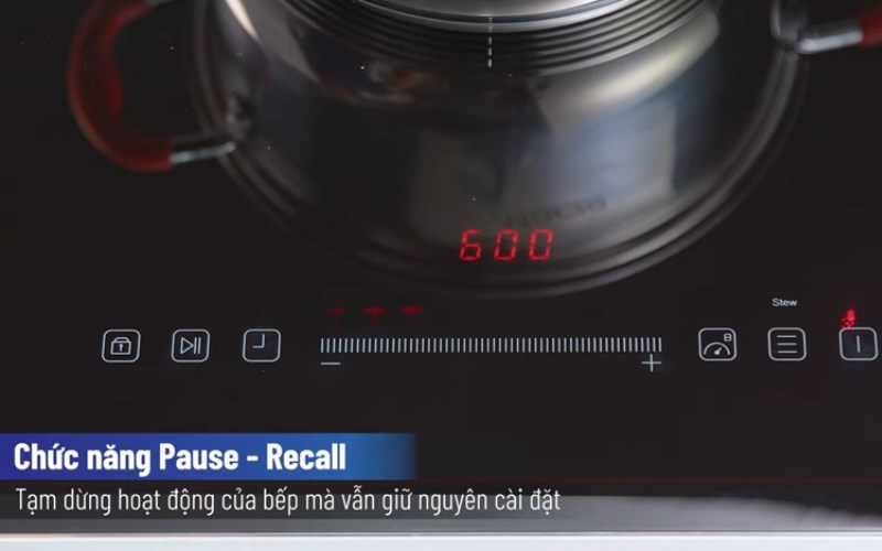 Tạm dừng bếp khi đang nấu