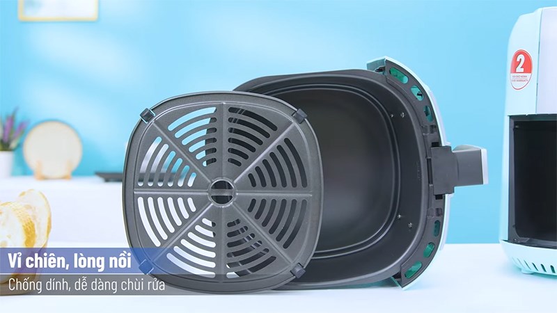 Khay, vỉ chi&ecirc;n của nồi chi&ecirc;n kh&ocirc;ng dầu Magic Eco AC-101