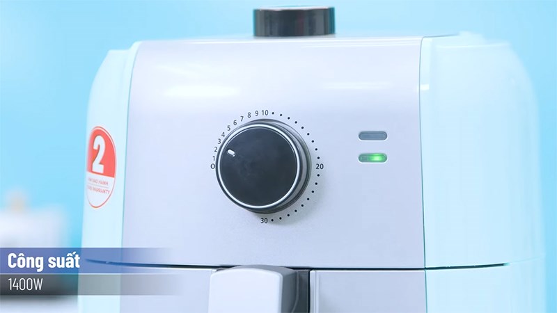 C&ocirc;ng suất 1400W của nồi chi&ecirc;n kh&ocirc;ng dầu Magic Eco AC-101