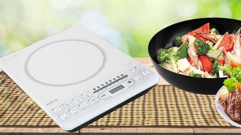 Bếp từ đơn Kiwa c&oacute; &iacute;t chức năng nấu 