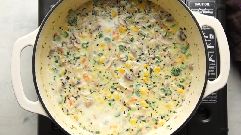 Thành phẩm súp nấu bằng nồi