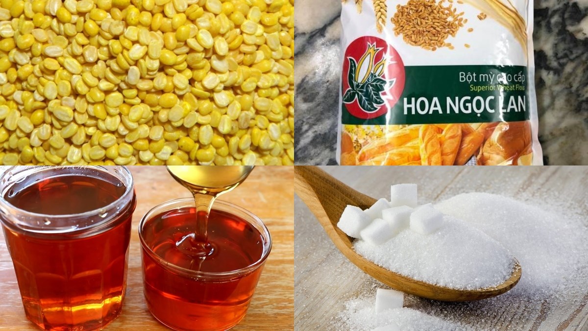 Nguyên liệu món ăn bánh trung thu hình con vật