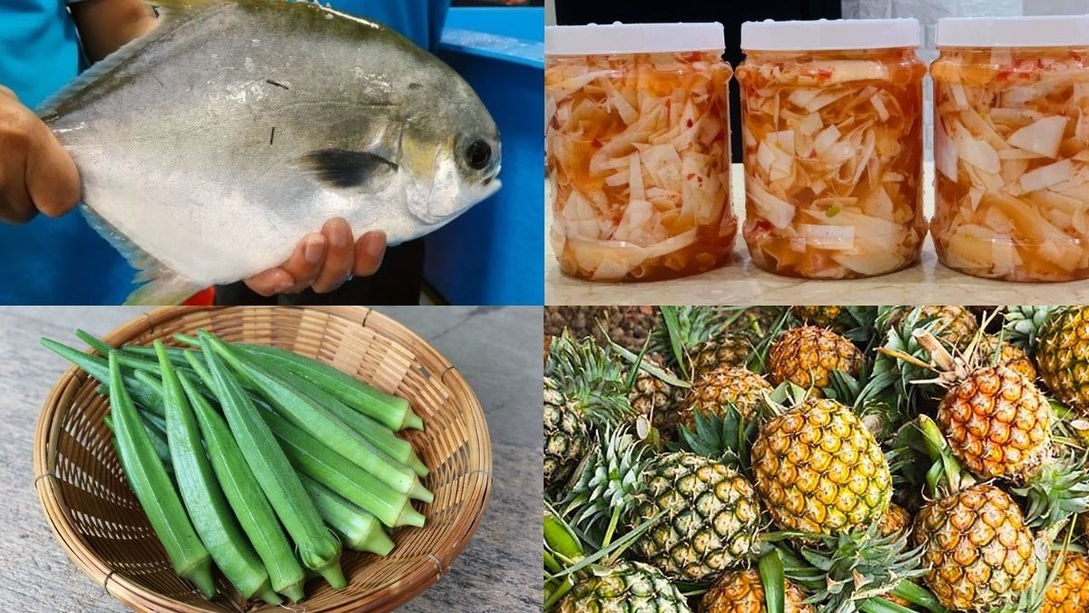 Nguyên liệu làm món cá chim biển nấu canh chua