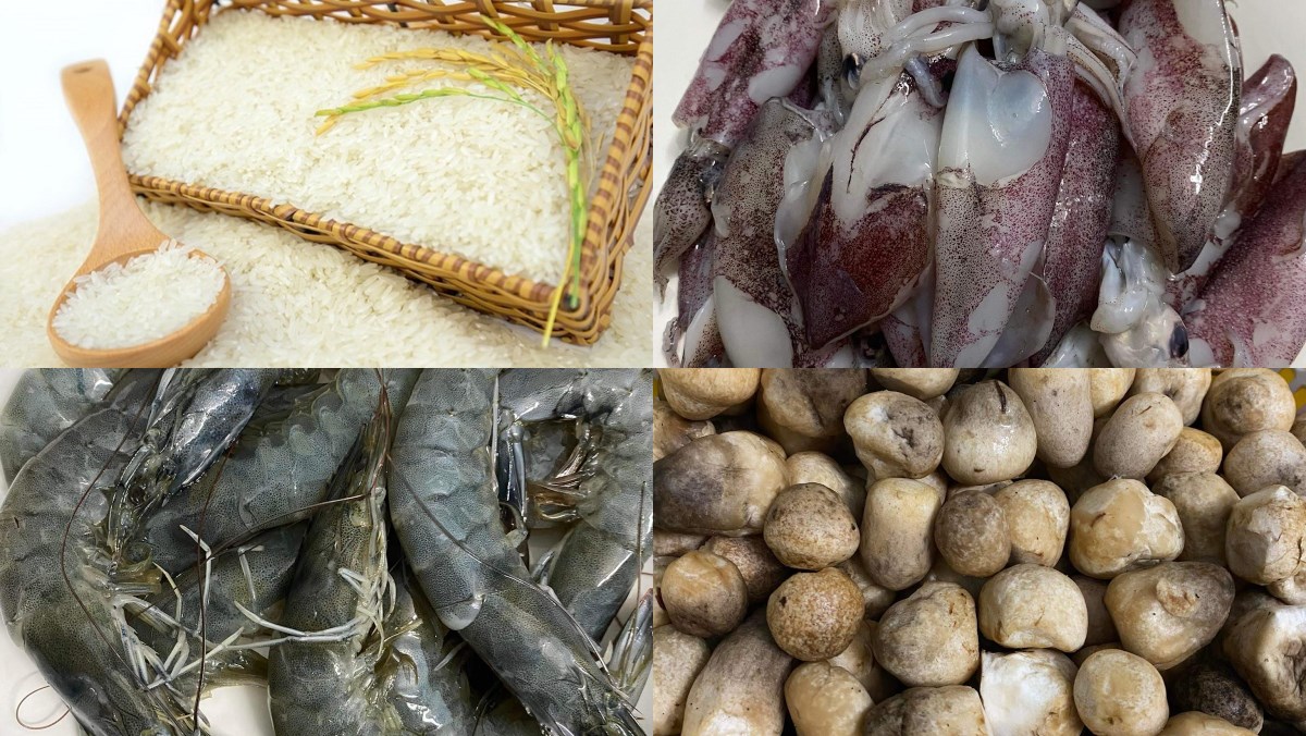 Nguyên liệu món ăn cháo hải sản