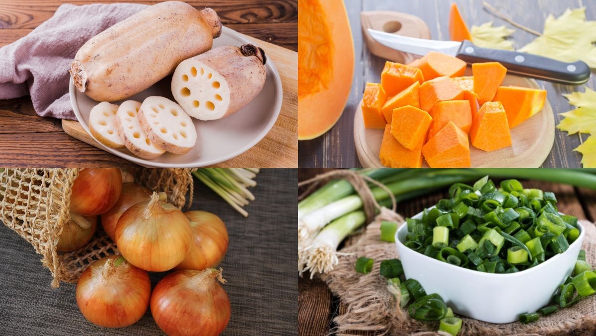 Nguyên liệu món ăn củ sen xào chay