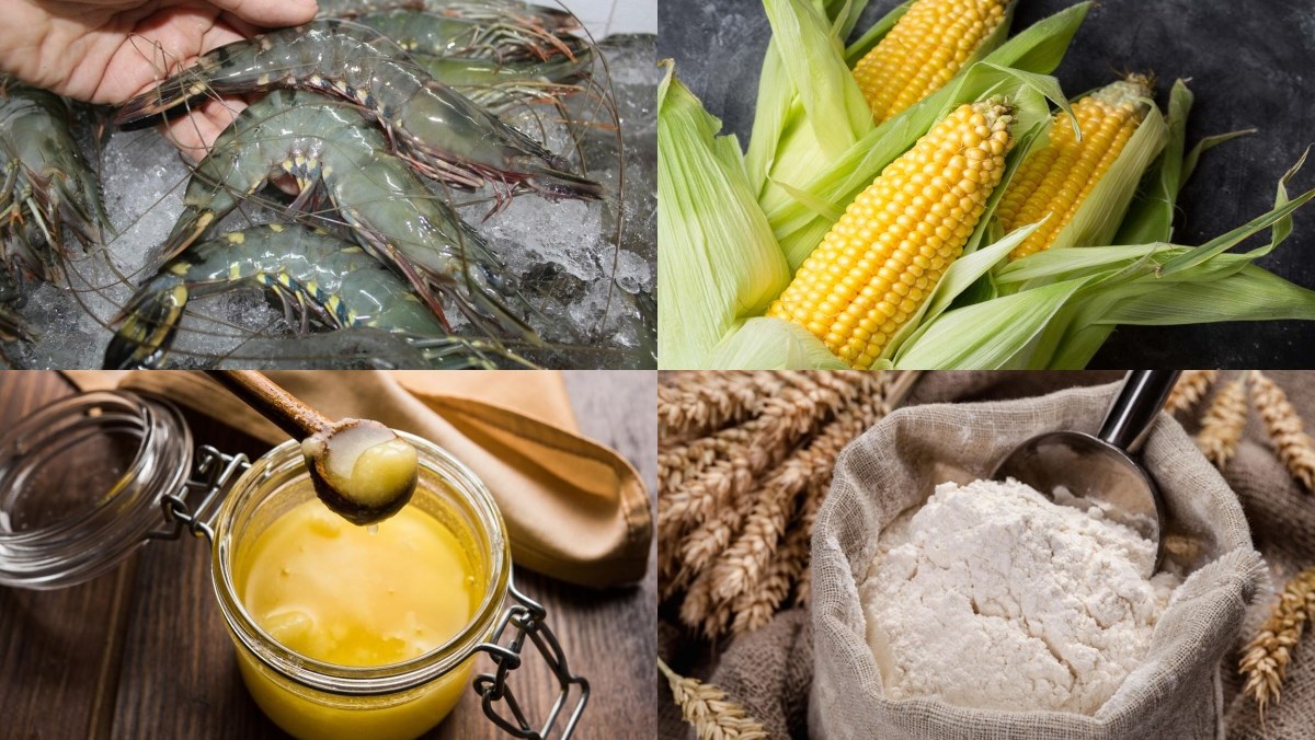 Nguyên liệu món ăn takoyaki nhân tôm