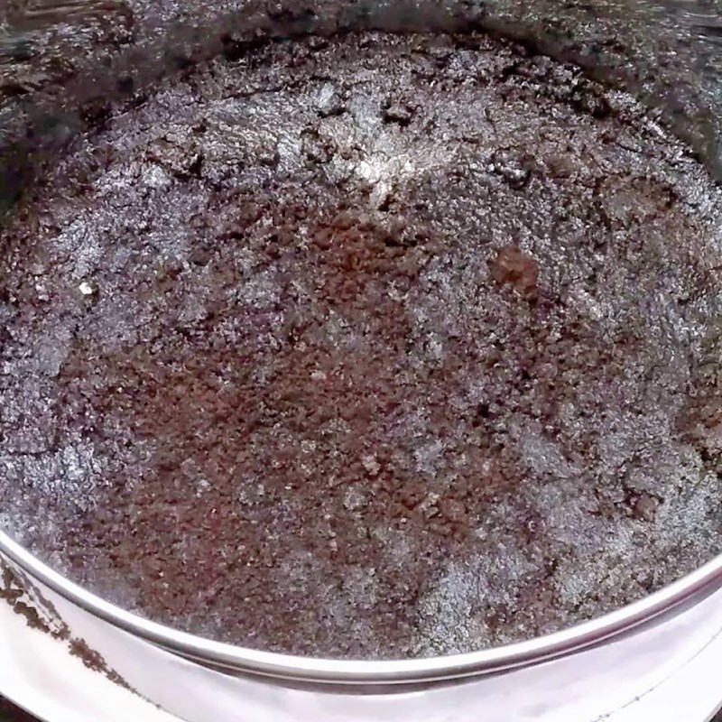 Bước 2 Làm đế bánh Cheesecake trà xanh (matcha) oreo