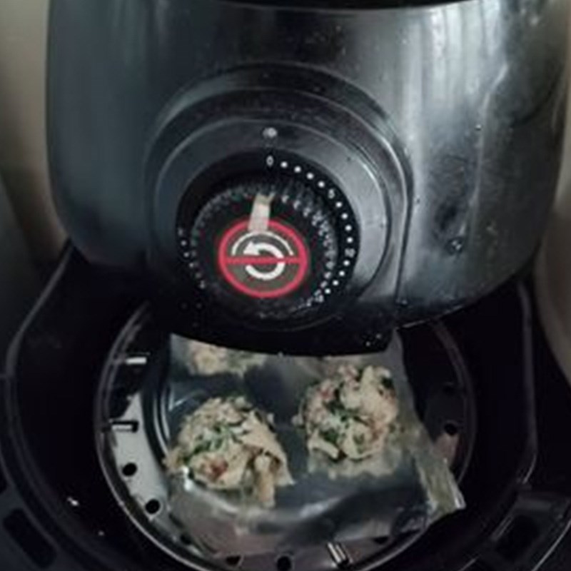 Bước 3 Chiên chả Chả nấm chay