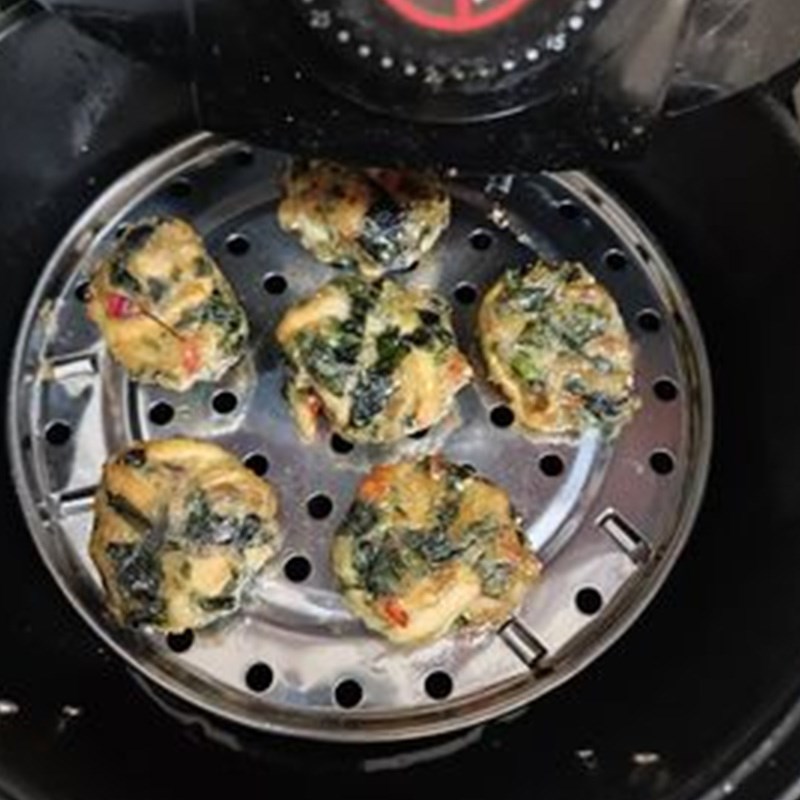 Bước 3 Chiên chả Chả nấm chay