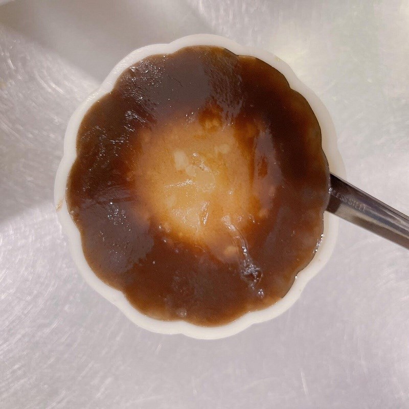 Bước 6 Cho hỗn hợp vào khuôn Bánh trung thu rau câu nhân đậu xanh