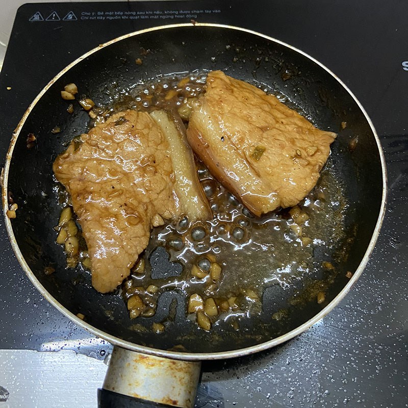 Bước 3 Khìa thịt Bánh tráng cuốn thịt heo