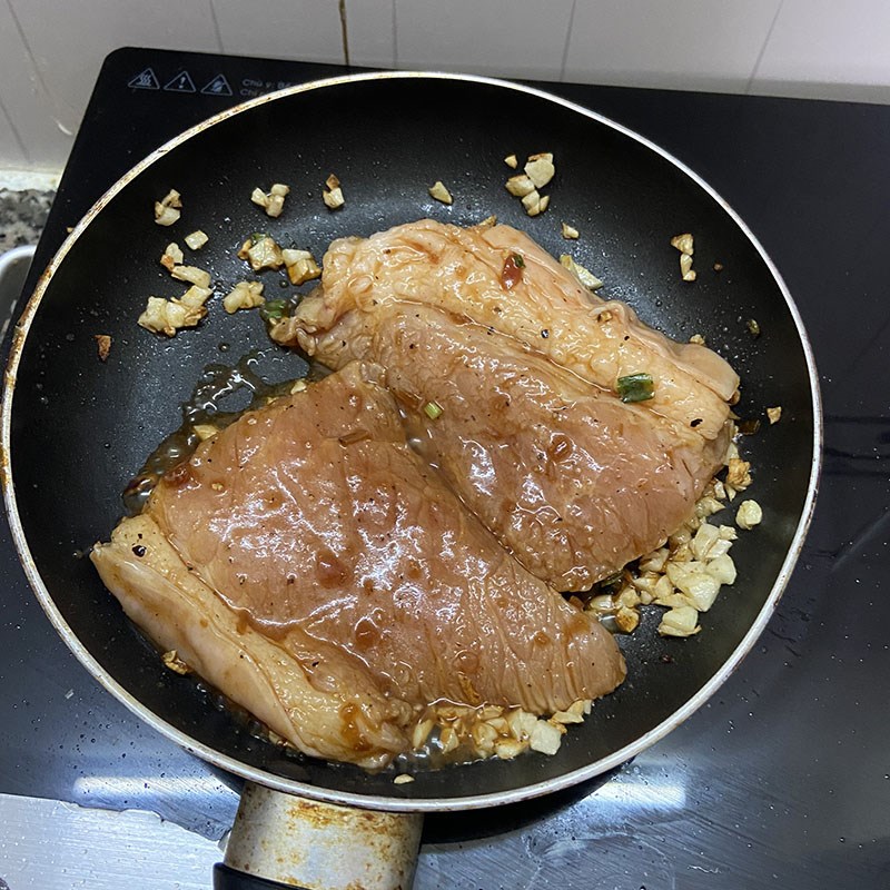 Bước 3 Khìa thịt Bánh tráng cuốn thịt heo