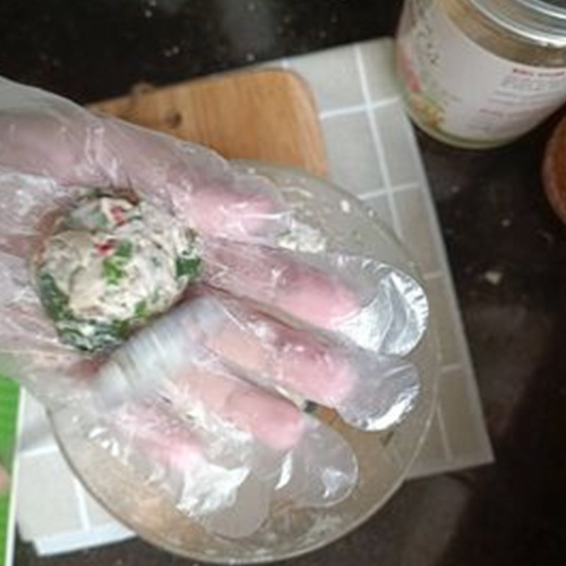 Bước 2 Làm chả nấm Chả nấm chay