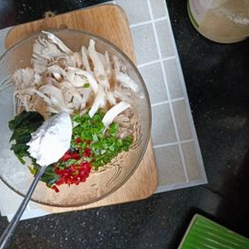 Bước 2 Làm chả nấm Chả nấm chay