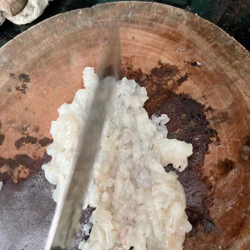 Bước 3 Làm nhân Đậu hũ hấp tôm