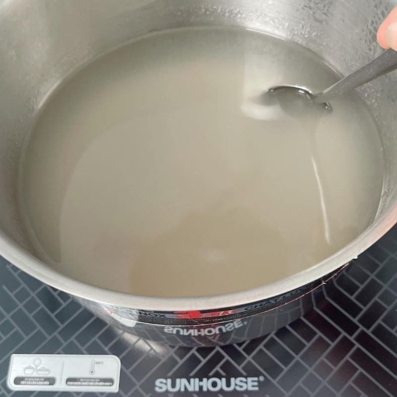 Bước 5 Nấu rau câu Bánh trung thu rau câu nhân đậu xanh