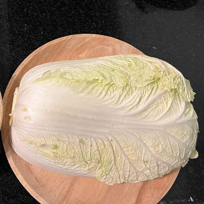 Bước 1 Sơ chế các nguyên liệu Canh cải thảo thịt bằm