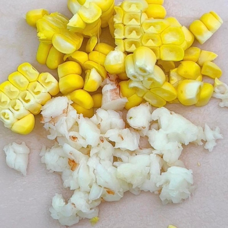 Bước 1 Sơ chế nguyên liệu Takoyaki nhân tôm