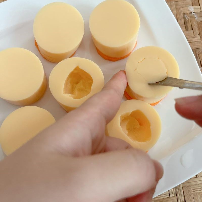Bước 1 Sơ chế nguyên liệu Đậu hũ hấp tôm