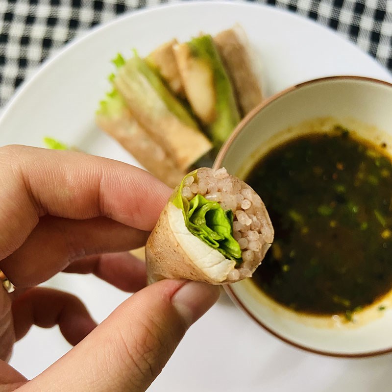 Bước 5 Thành phẩm Bánh tráng cuốn thịt heo