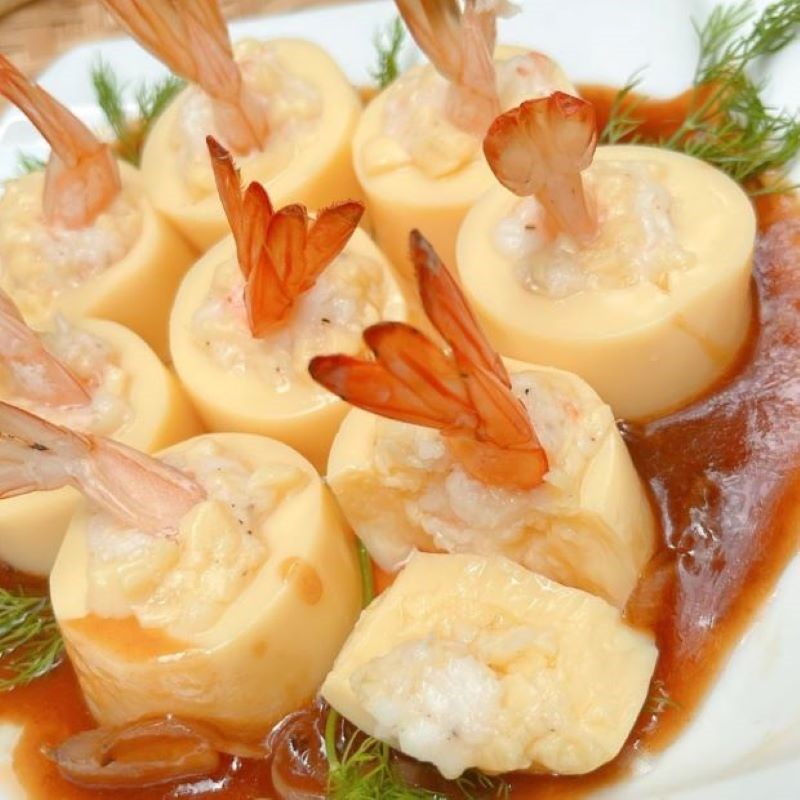 Bước 6 Thành phẩm Đậu hũ hấp tôm