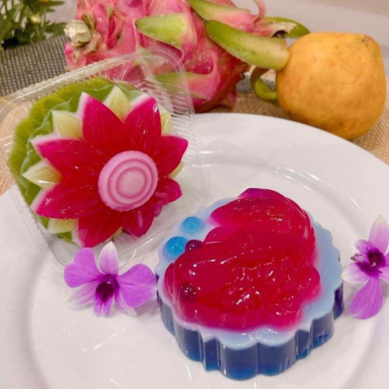 Bước 7 Thành phẩm Bánh trung thu rau câu nhân đậu xanh