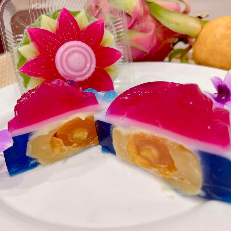 Bước 7 Thành phẩm Bánh trung thu rau câu nhân đậu xanh