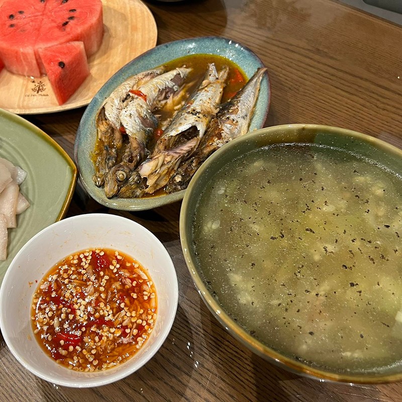 Bước 3 Thành phẩm Canh tôm nấu bầu sọc